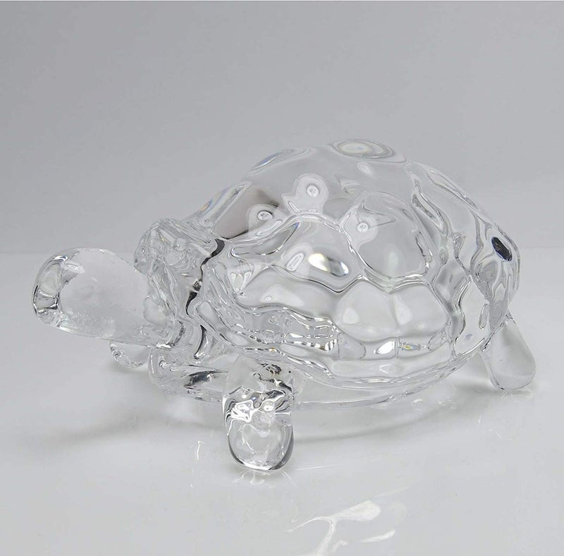 IS4A WhopperIndia Crystal Peace n Luck Glass Tortoise Figurine - Lucky Gift - Image 3